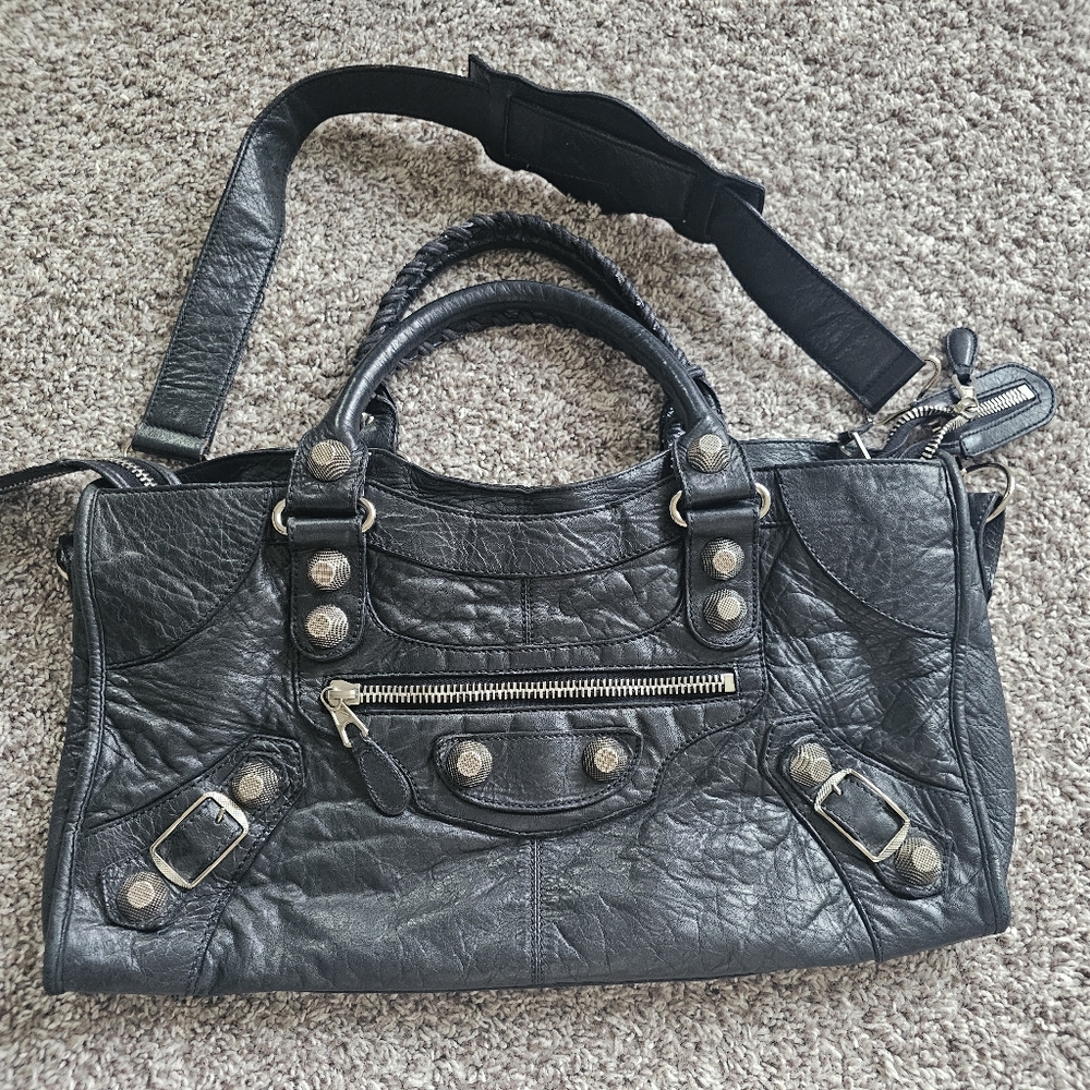 Balenciaga Giant Silver Hardware Part Time 2007 Chevre Leather